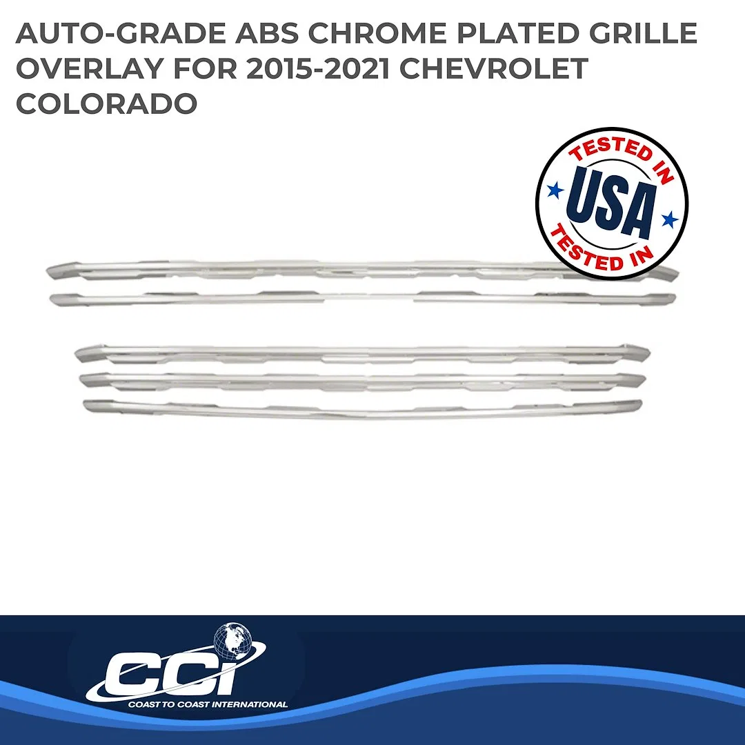 IWCGI130 – COAST2COAST Grille Insert, Overlay Horizontal Bar Style 2 Piece With Emblem Cutout Chrome - view 2